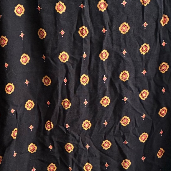 Intimately Free People Black and Orange Button Down Long Sleeve Shirt XS - Picture 13 of 13